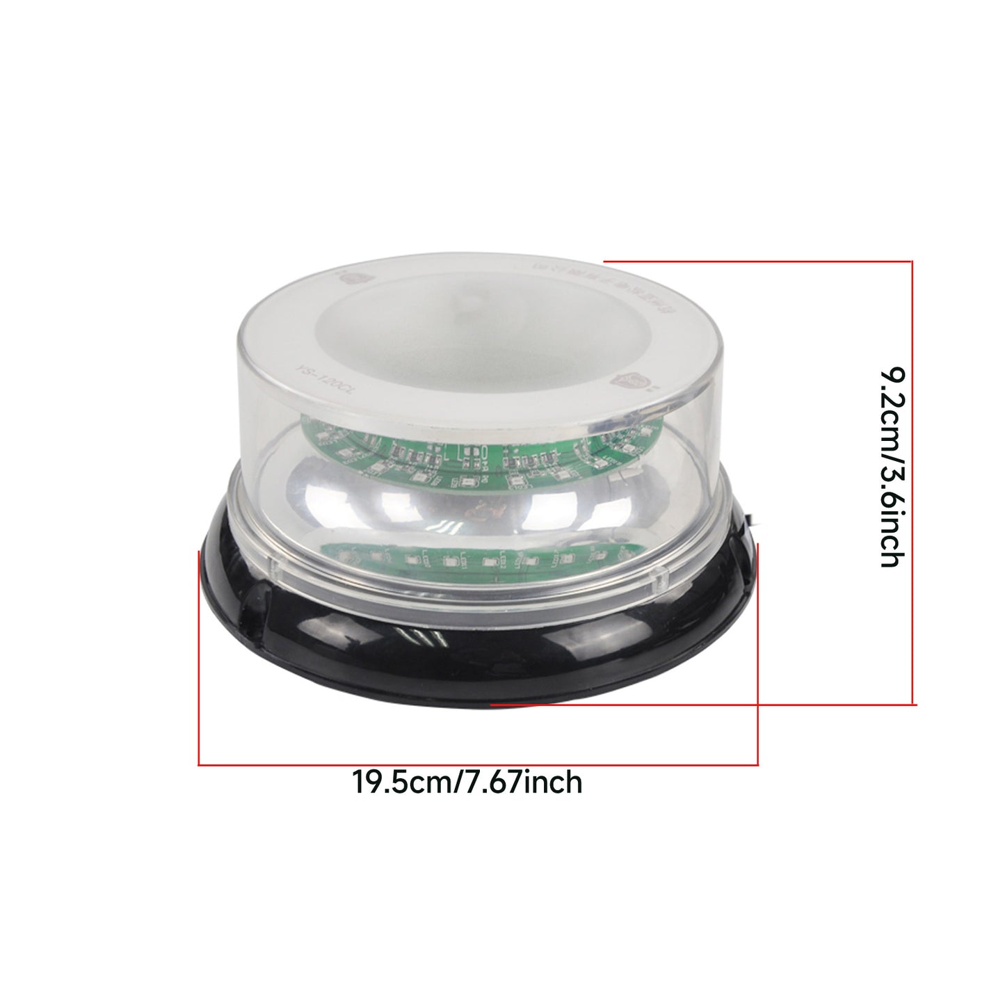 Strobe Flashing Lights for vehicles Waterproof 4 flashing modes LED Car Warning Light With The Cigarette Plug DC12V/24V SLA-120CL