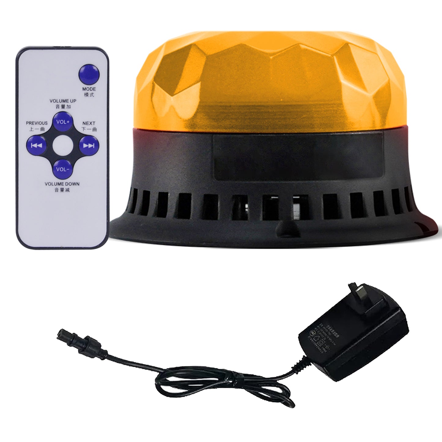 YASONG Beacon Strobe Lights LED Siren Warning Light 120dB Loud horn 2 Flashing Mode Magnetic Base for Vehicles Trucks Forklift AC100-240V SLA-190-II