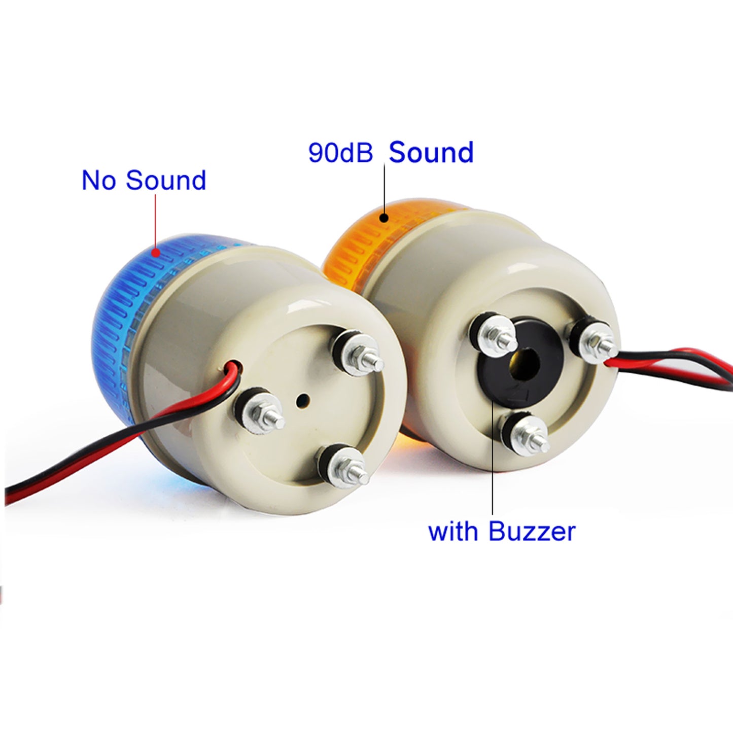 YASONG Industrial Beacon Warning Lights, LED Strobe Light Flashing Siren with no sound