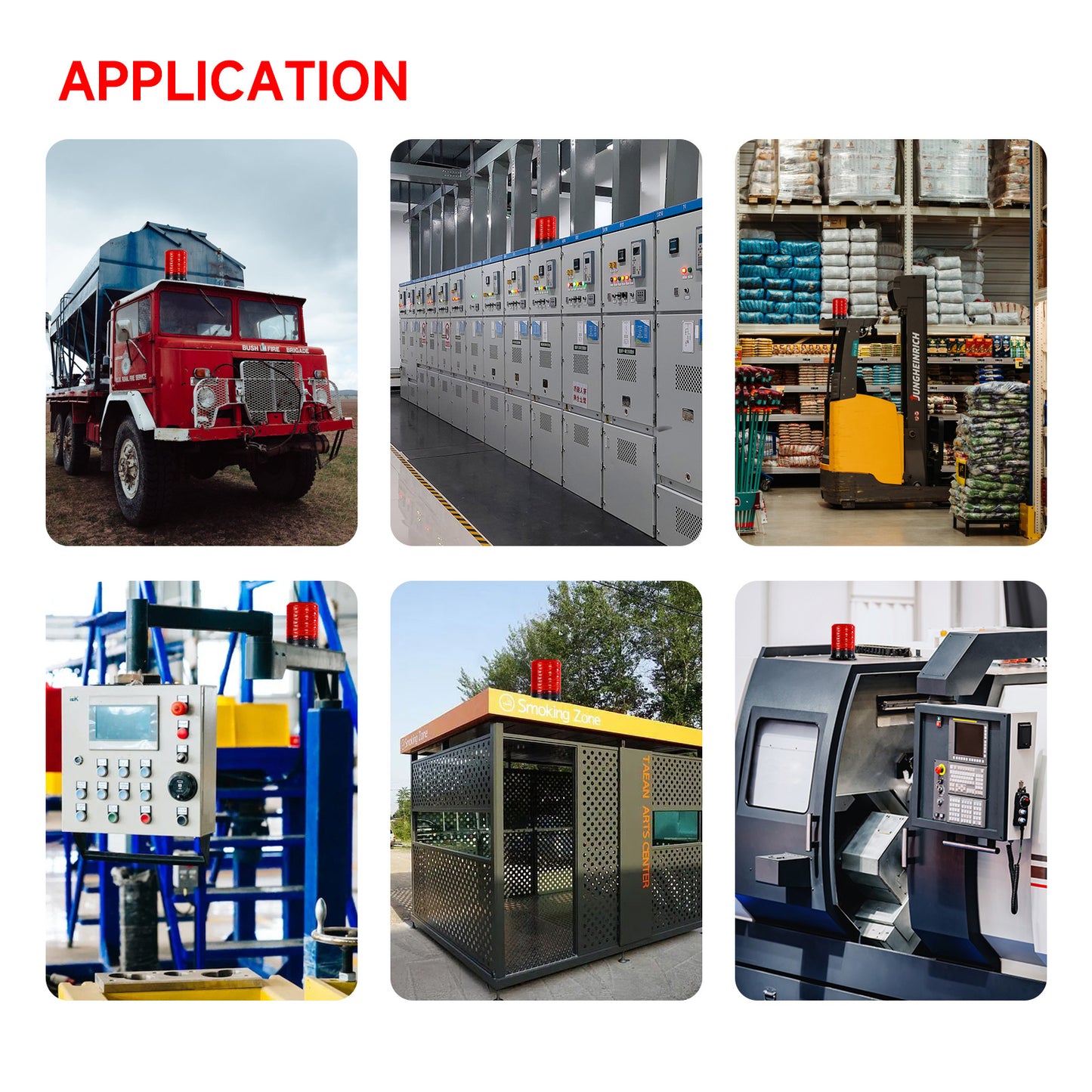 YASONG LED Strobe Light 120dB 9 Tones 4 Flash Modes Waterproof Warning Beacon Flashing Light for Vehicle, Truck, Forklift, Workshop DC12V/24V SLA-090