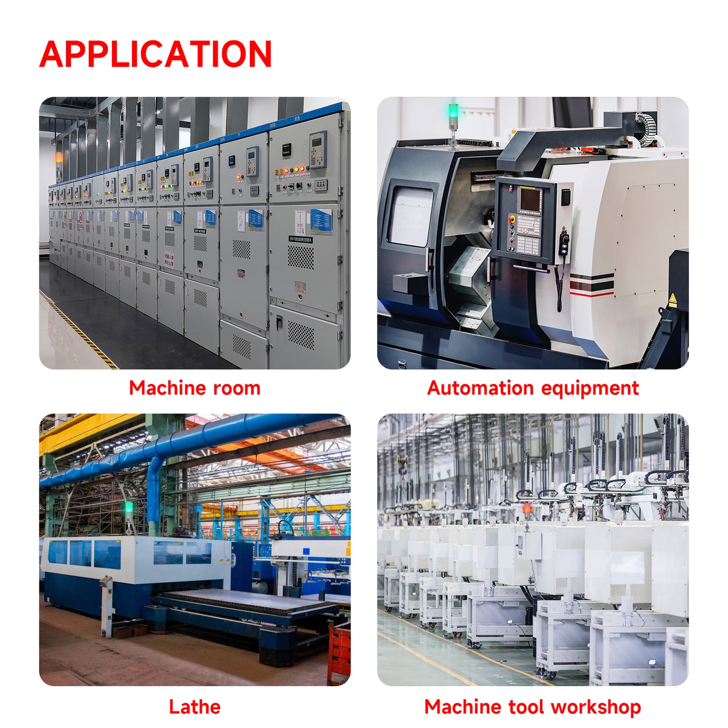 YASONG Signal Beacon Strobe Warning Light, Red Yellow Green 3 Color Compact Tower Flashing Stack Light with Buzzer 90dB, 5.3-inch Bracket LTA-051J