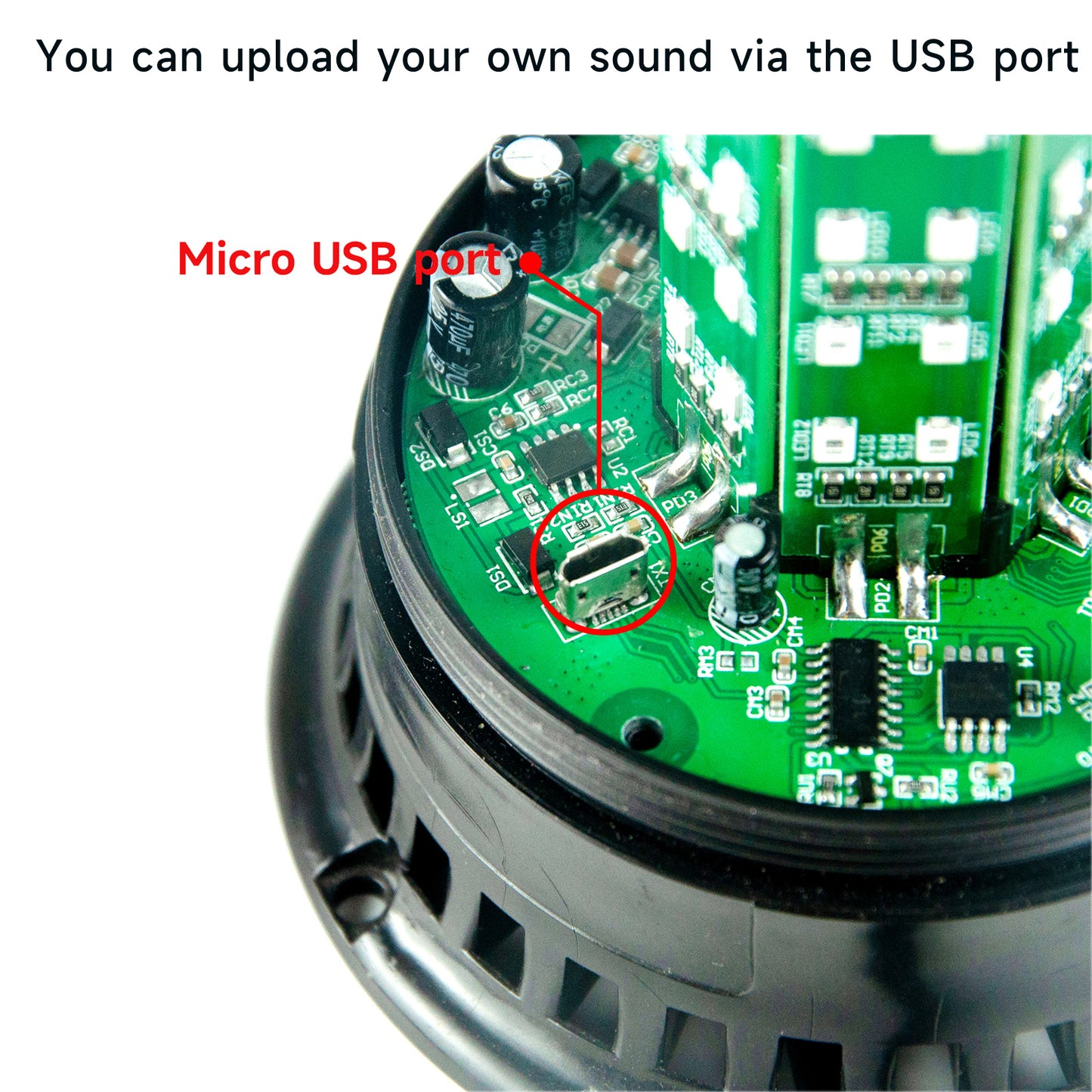 YASONG LED Strobe Light 120dB 9 Tones 4 Flash Modes Waterproof Warning Beacon Flashing Light for Vehicle, Truck, Forklift, Workshop DC12V/24V SLA-090