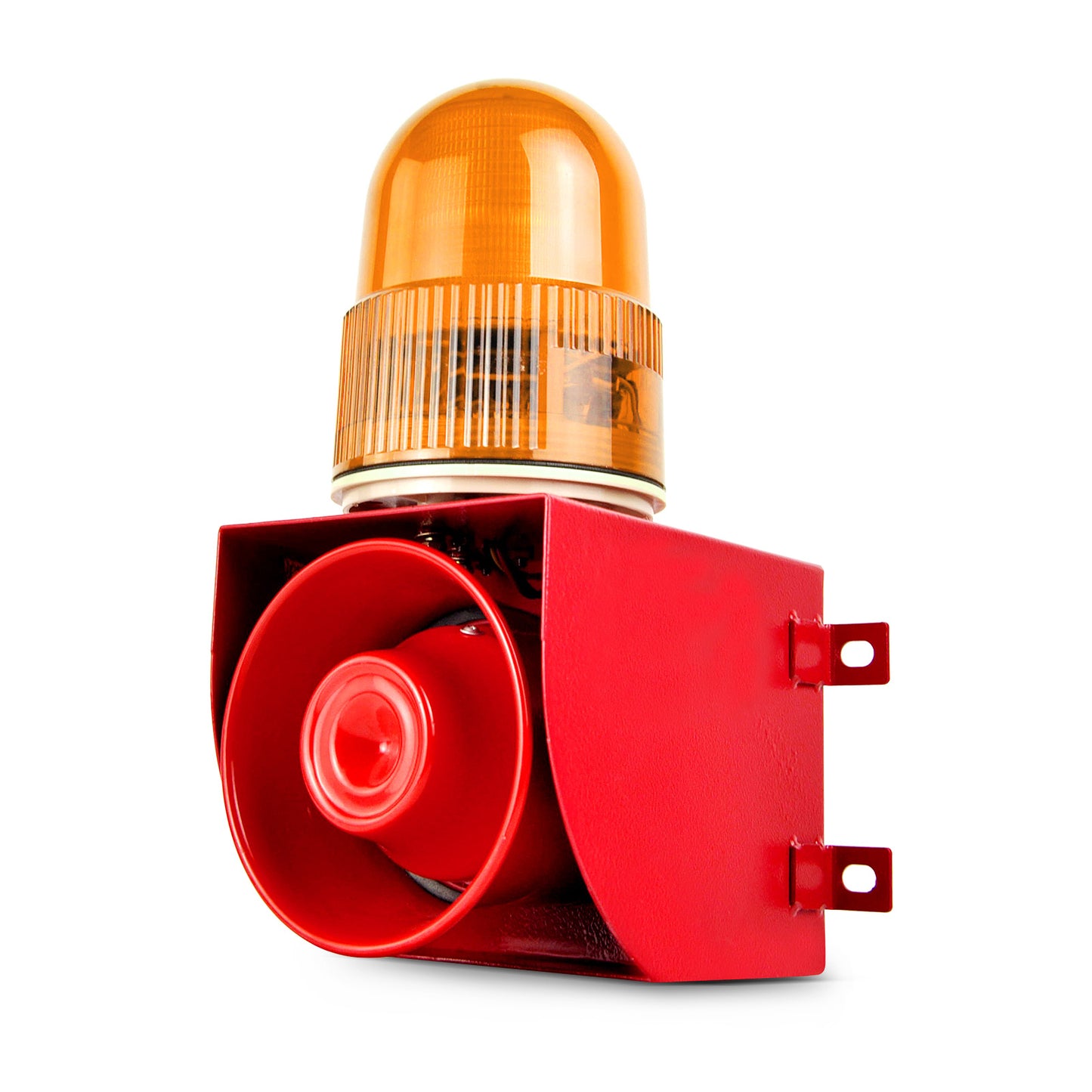 YASONG SLA-01 Industrial Alarm Siren Waterproof 120dB Horn Siren Speaker with LED Strobe Light 25W Alarm System for Factory, Dock, Warehouses