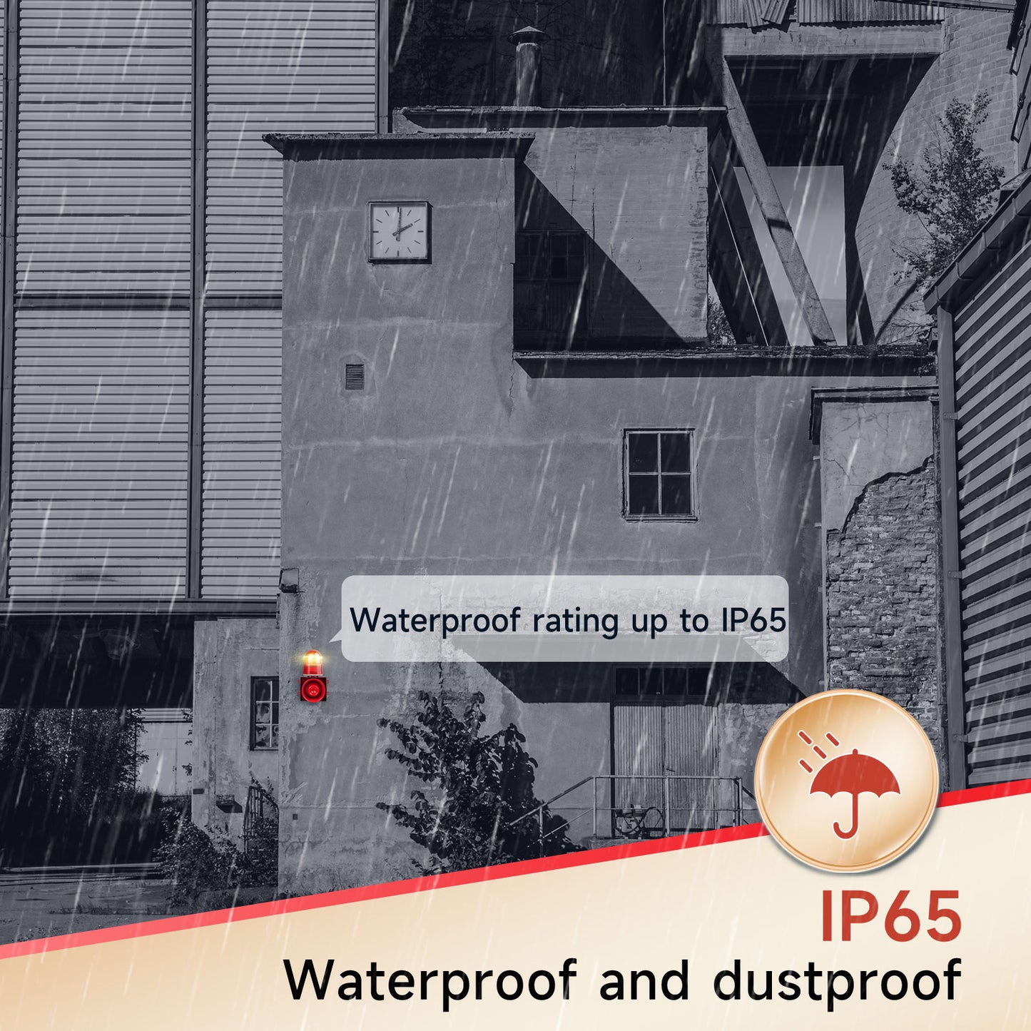 YASONG Security Outdoor ALarm Siren Loud 120 dB IP65 Waterproof Adjustable sound Emergency alarm with timer SLA-01H1