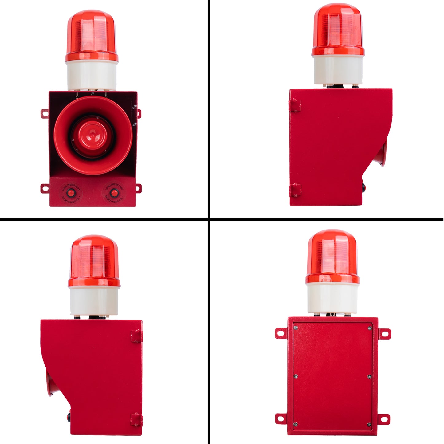 YASONG Outdoor Discrete Alarm Siren 130dB Adjustable Security Contact Alarm Siren for Sensor, Entry Access Control, Relay or Control Panel SLA-05BK