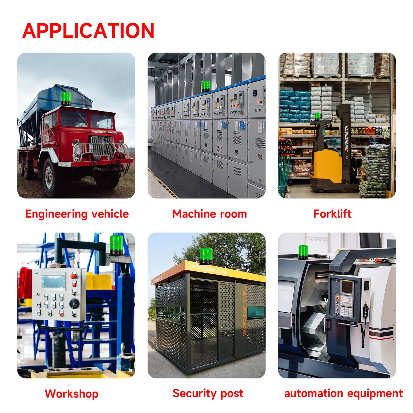 YASONG LED Strobe Light 120dB 9 Tones 4 Flash Modes Waterproof Warning Beacon Flashing Light for Vehicle, Truck, Forklift, Workshop DC12V/24V SLA-090