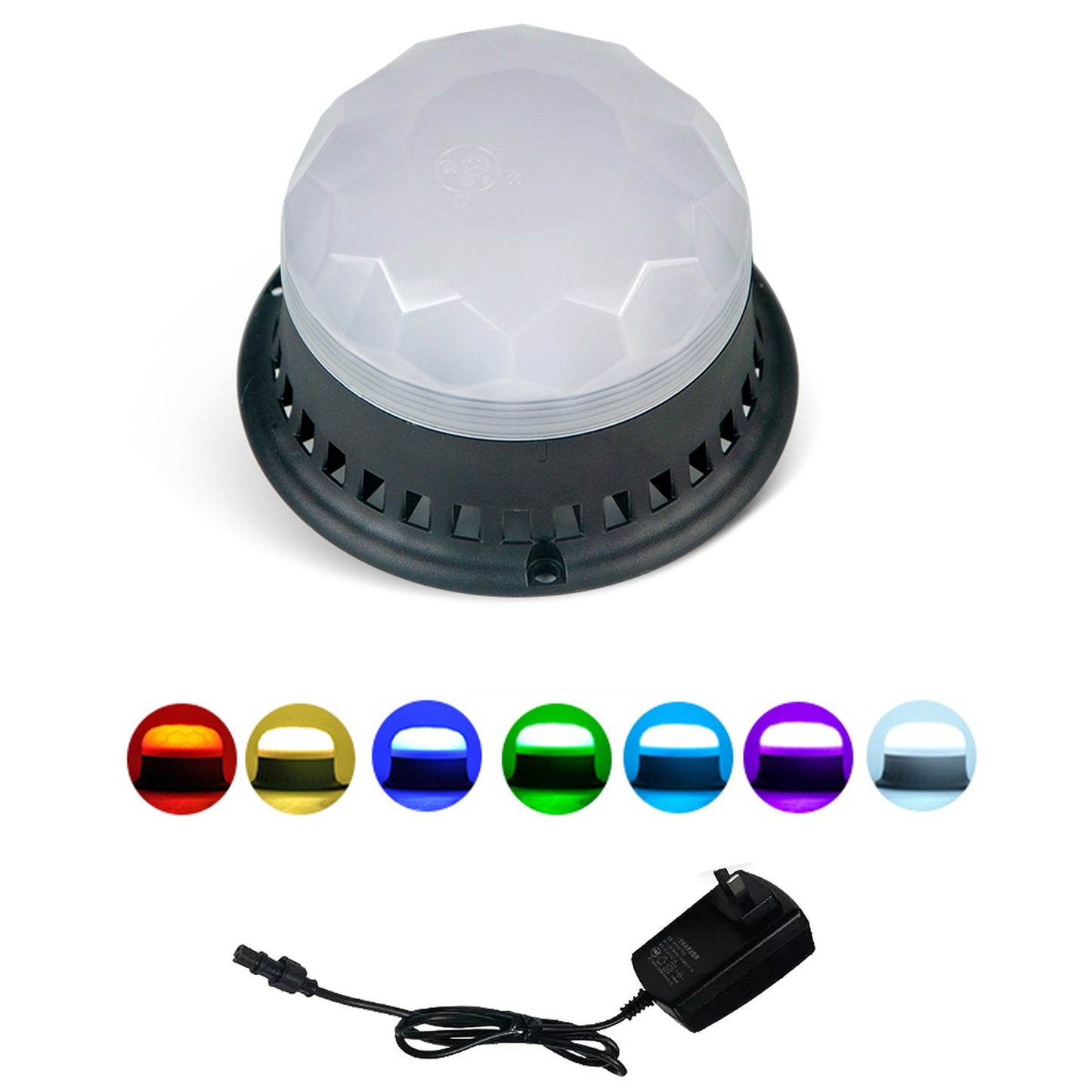 YASONG 7 Colors Waterproof Strobe Siren Light with 120dB Alarm Sound 8 Tones and 3 Flash Modes AC100V-240V SLA-290-II