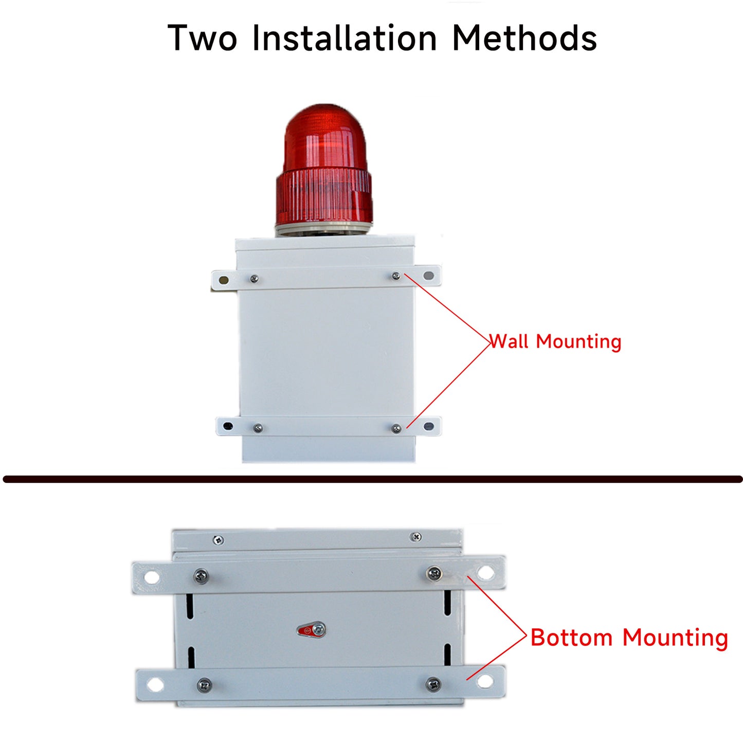 YASONG Wireless Remote Control Alarm Siren 2000m/1.24mile Strobe Siren 120dB Horn Outdoor Security Alarm for Warehouse, Factory SLA-B02Y