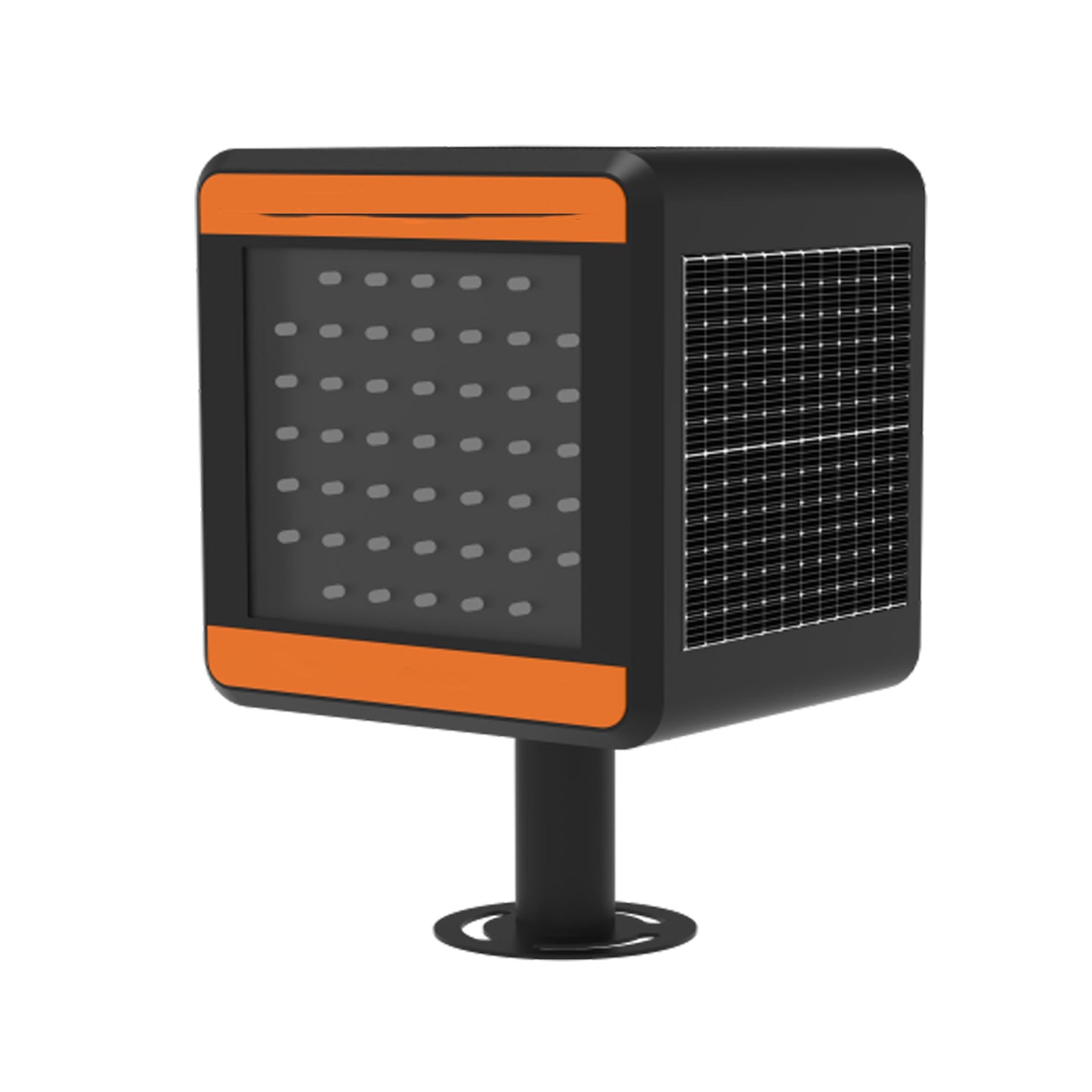 YASONG Amber Solar Traffic Barrier Flashing Warning light for Rainy Day highway synchronous flashing traffic fog light SLA-YD3610