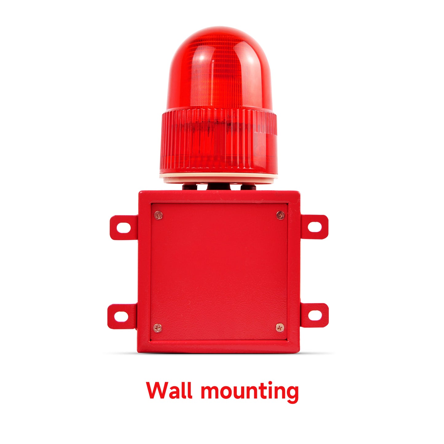 YASONG SLA-01 Industrial Alarm Siren Waterproof 120dB Horn Siren Speaker with LED Strobe Light 25W Alarm System for Factory, Dock, Warehouses