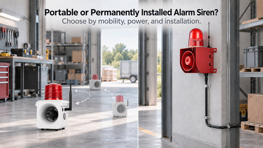 Portable Rechargeable or Permanently Installed Alarm Siren: Which Should You Choose?