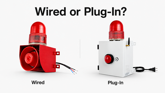 Do Alarm Sirens Come With a Plug, Switch, or Power Adapter?