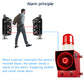 Industrial Dry Contact Alarm Siren with Infrared Beam Detector Outdoo Waterproof Adjust 130dB Sound Security Alarm Systerm for Factory Warehouse Garage Perimeter Protection