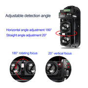 Sirena de Alarma Industrial de Contacto Seco con Detector de Rayos Infrarrojos Exterior Impermeable Ajustable 130dB Sonido Sistema de Alarma de Seguridad para Protección Perimetral de Fábricas, Almacenes y Garajes