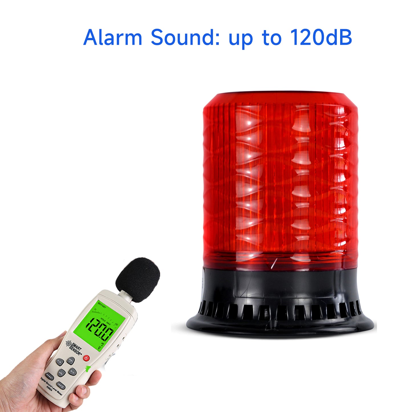 YASONG SLA‑190‑X RS485 Modbus Alarm Warning Light | Audible‑Visual Beacon, Customizable Alarm Voice, 120dB Adjustable Volume, IP65 DC10-30V