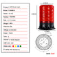 Balizas YASONG 120dB con Bocina, 9 Tonos, 4 Modos de Destello, Luces Estroboscópicas de Emergencia Impermeables para Vehículos, Camiones, Automóviles, Talleres DC10V-30V SLA-190