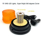 YASONG LED Strobe Light Amber 60 LED Beads Emergency Warning Beacon Flashing Light with Magnetic 16ft Cord and 10 Modes for Vehicle  DC12V-48V