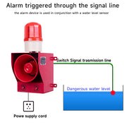 Sirena de alarma discreta para exteriores YASONG 130dB Sirena de alarma de seguridad ajustable por contacto para sensor, control de acceso de entrada, relé o panel de control SLA-05BK