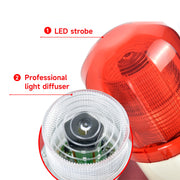 YASONG SLA-05B1 130dB Outdoor Timer Alarm Siren, 45W, 12 Tones, IP65, USB Upload, LED Strobe