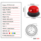 Baliza LED YASONG 120dB 9 tonos 2 modos intermitentes Luces estroboscópicas para vehículos, camiones, montacargas, talleres de emergencia SLA-090-II