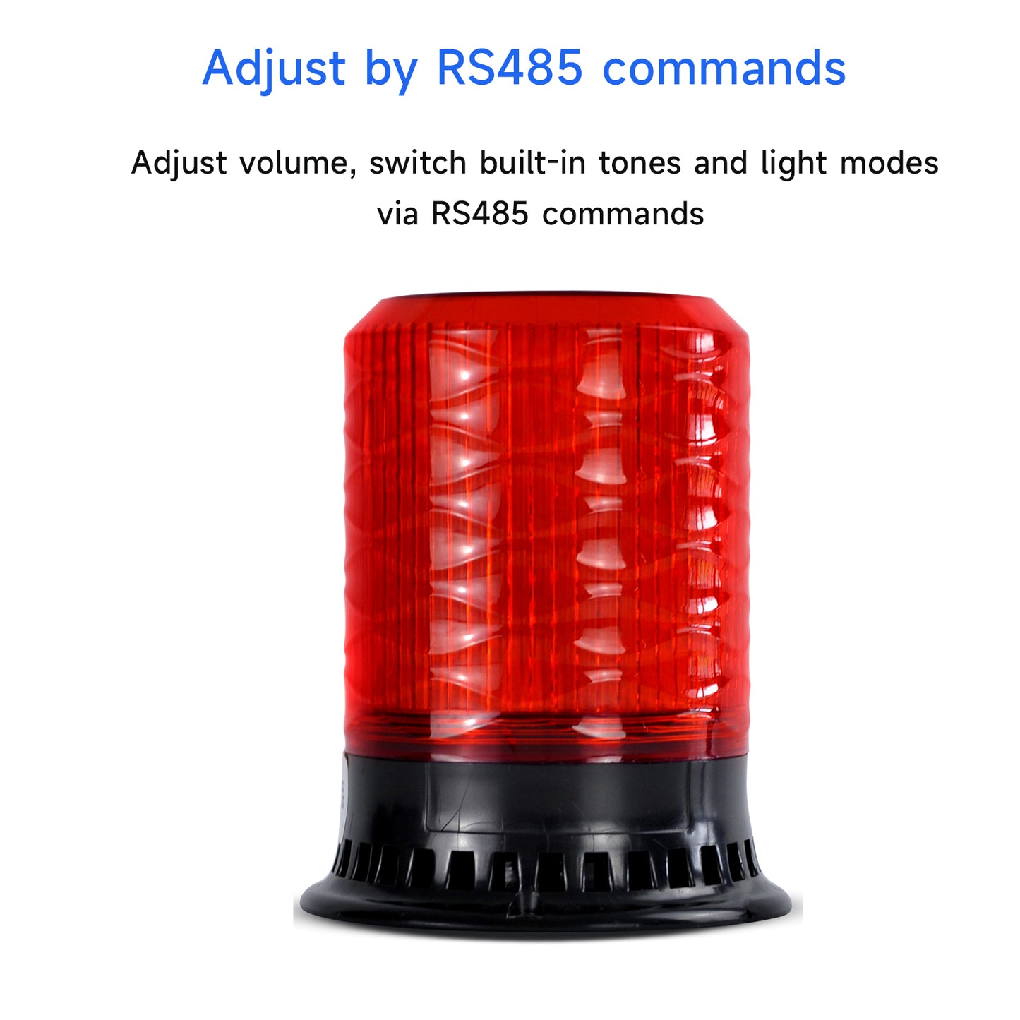 YASONG SLA‑190‑X RS485 Modbus Alarm Warning Light | Audible‑Visual Beacon, Customizable Alarm Voice, 120dB Adjustable Volume, IP65 DC10-30V