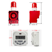 YASONG SLA-05B1 130dB Outdoor Timer Alarm Siren, 45W, 12 Tones, IP65, USB Upload, LED Strobe