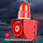 YASONG 500m/0.3mile Remote Control Alarm Siren with 3 Remote Controls, Adjustable 120dB Horn Outdoor Security Siren with Strobe Light  SLA-01HY-500-3
