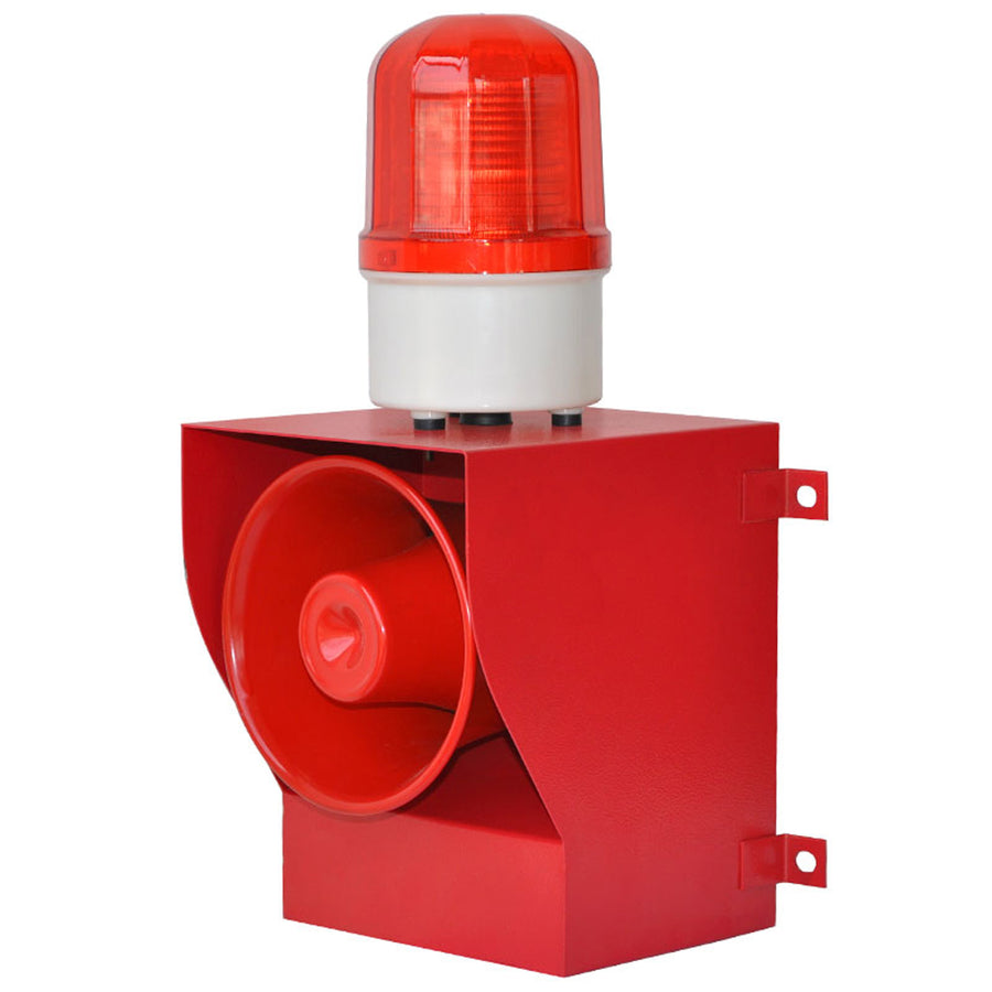 YASONG SLA-05A 130dB High Power Industrial Alarm Siren, 45W, IP65, LED Strobe, AC/DC Voltage Options