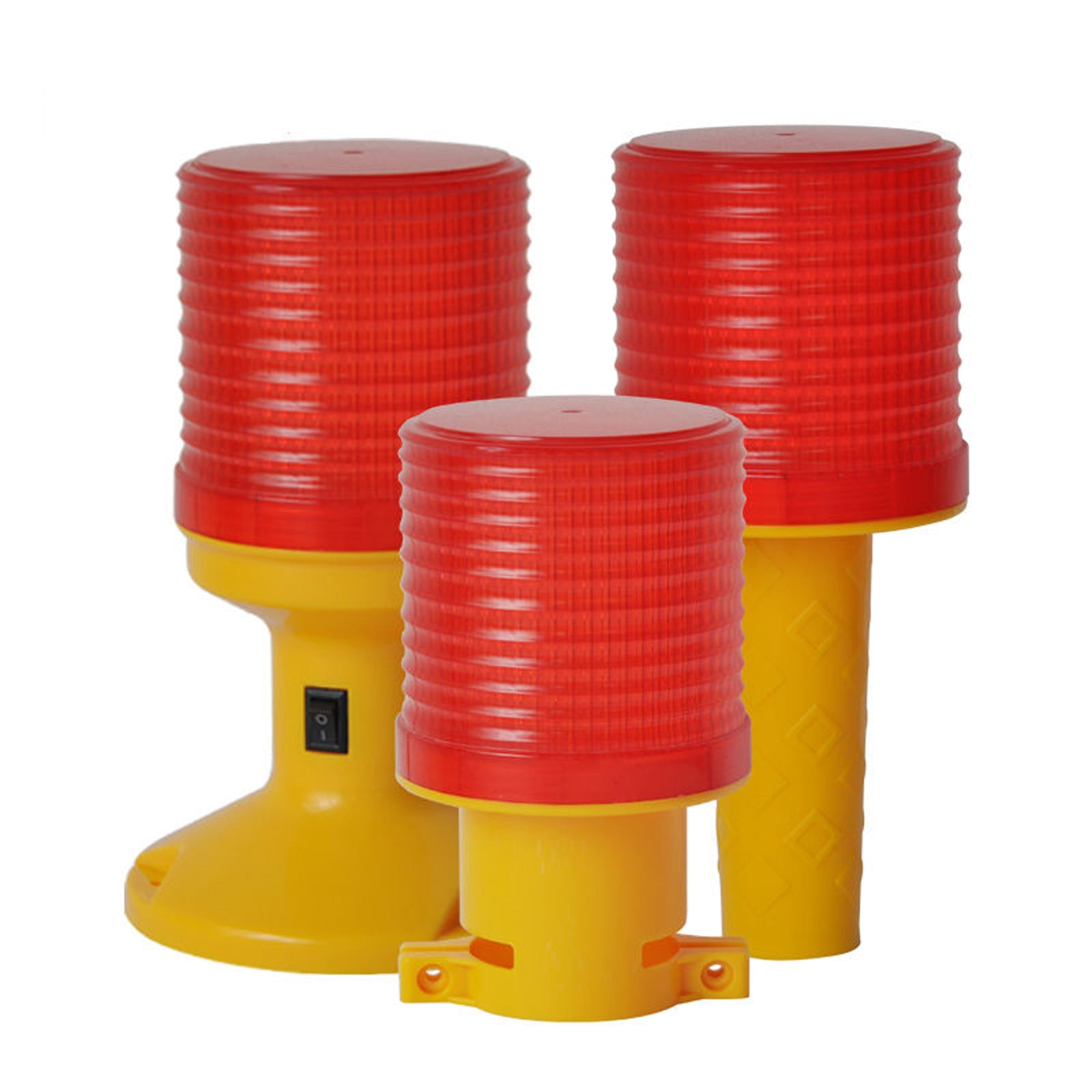 YASONG SL-5080 Solar Industrial LED Warning Light, IP44 Strobe Beacon, 6 LEDs, 72H Work Time