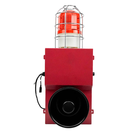150W Loud Horn Alarm Siren with RS-485 Network Communication Protocol, 130dB Alarm Sound, Adjust Sound and Tone, Led Strobe Light SLA-900MX