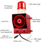 RS-485 Protocolo de Comunicación de Red Sirena de Alarma Impermeable Ajustable 0-130dB Sistema de Alarma con Luz Estroboscópica LED para Almacén Industrial Taller SLA-05BX
