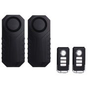 YASONG Alarme de vélo avec télécommande, alarme moto 113 dB puissante, alarme antivol pour vélo, système d'alarme de sécurité sans fil à vibration pour véhicule, lot de 2