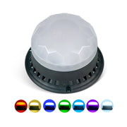 YASONG Luz estroboscópica de advertencia de 7 colores, sirena de alarma impermeable con volumen de 120 decibelios, 8 tonos y 3 modos de flash, CC 10-30 V