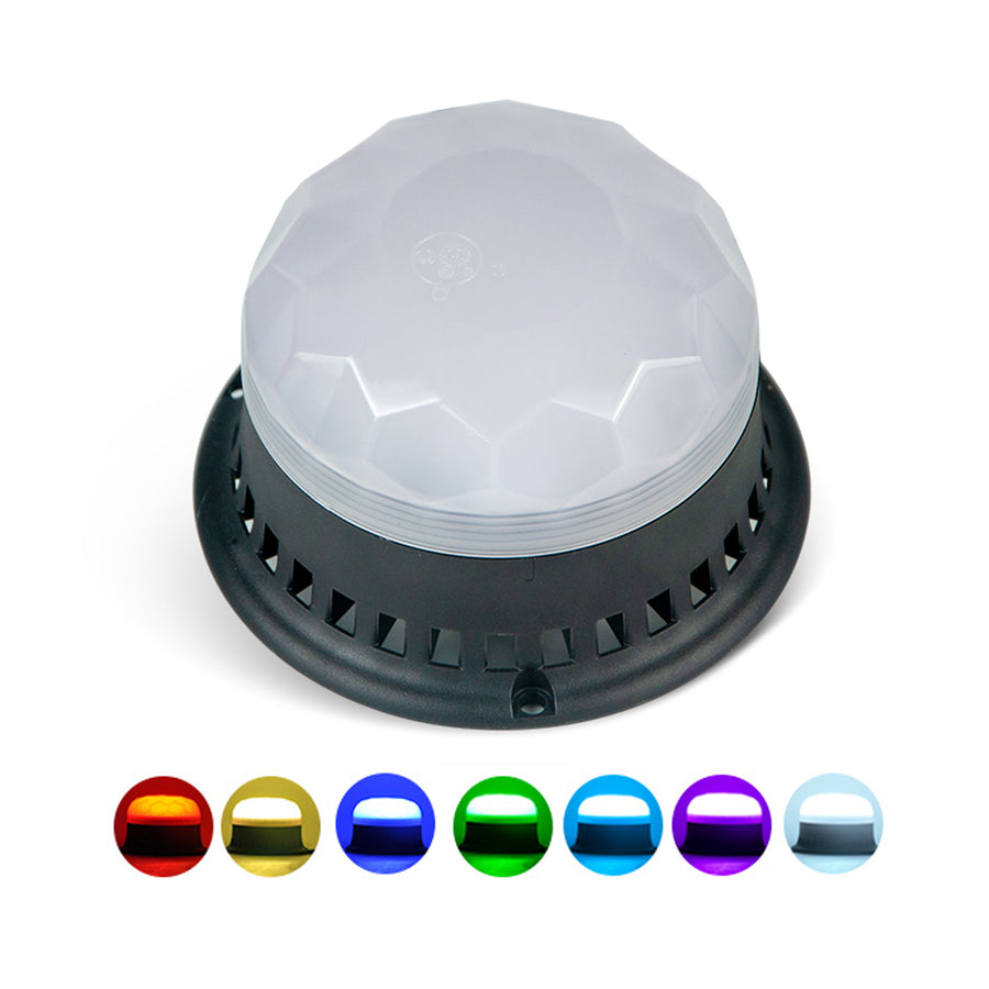 YASONG SLA-290-II 7-Color Strobe Siren Light, 120dB, 9 Tones, 3 Flash Modes, DC10-30V, IP69K