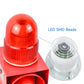 YASONG Siren Alarm with Button Control Box Adjust 130dB Horn 45w Waterproof Indoor Outdoor Industrial Safety Siren with Red Beacon Light SLA-05CZ