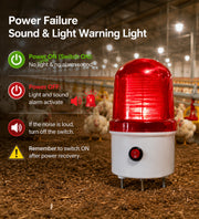 YASONG SLA-1502 Alarm Pemadaman Listrik & Kehilangan Fase 90dB, AC220V/380V, Lampu Strobo LED, IP54, Cadangan Baterai