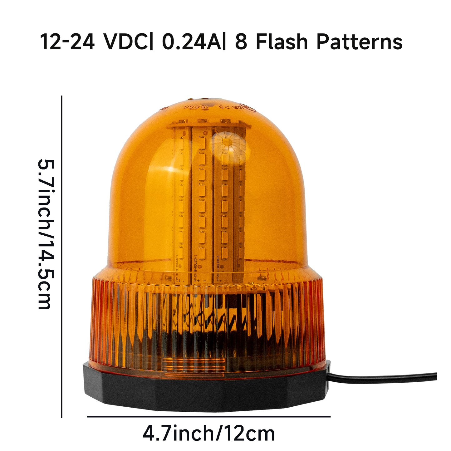 YASONG 80 LED Beacon Strobe Light 12V-24V Amber Magnetic Rooftop Emergency Safety Warning Flashing Light for Forklift Truck Tractor Golf Carts UTV Car Bus