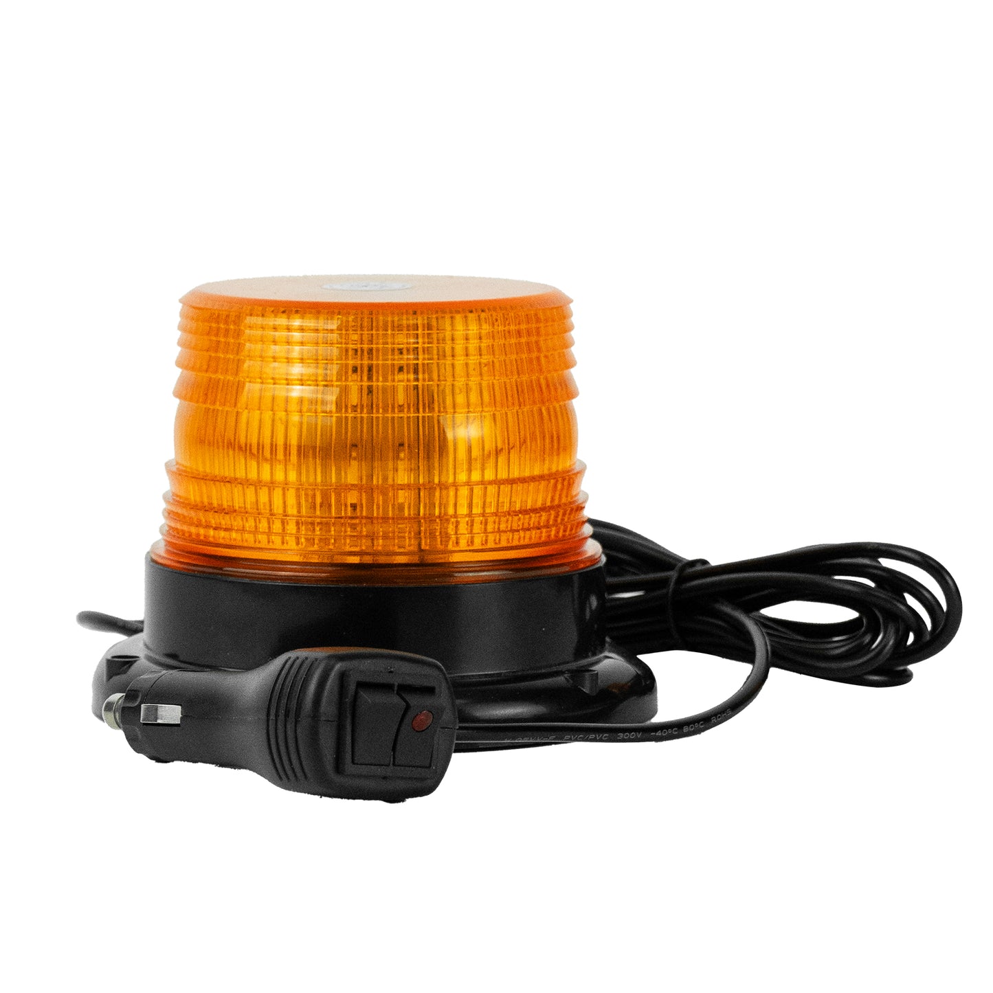 YASONG Amber 40 LED Beacon Strobe Light 12-24V Warning Safety Flashing Light with Magnetic and 9.8ft Straight Cord for Vehicle Forklift Truck Tractor UTV Car Bus