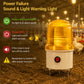 YASONG SLA-1502 Power Outage Alarm Light 90dB Buzzer & LED Strobe Light with Battery Backup