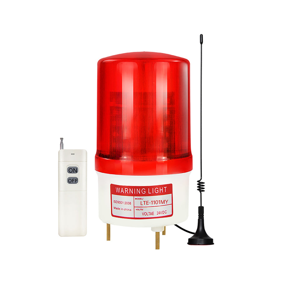 YASONG SLA-1101MY Wireless Remote Rotating Beacon Light, 500m/2000m Range, IP44, Bolt Base, No Sound