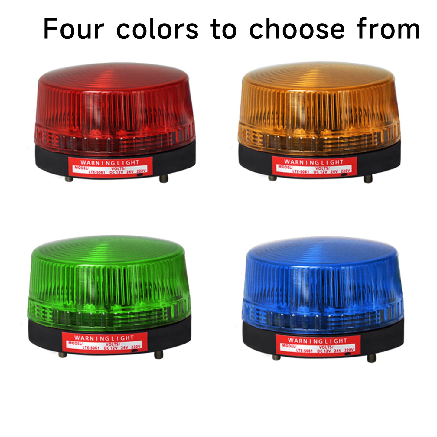 YASONG 2PCS Mini Signal Round Warning Light Strobe Flashing Light Police Beacon Light for Factory, Workshop and Mechanical Equipment SLA-5061