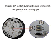 YASONG SLA-290-II 7-Color Strobe Siren Light, 120dB, 9 Tones, 3 Flash Modes, AC100-240V, IP69K