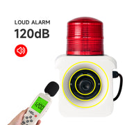YASONG SLA-800W 120dB Motion Sensor Siren, 15W, 12 Tones, 10m Detection, IP65, USB Audio, LED Strobe