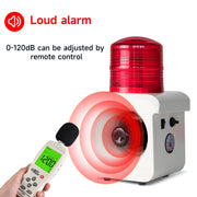 YASONG SLA-800B 120dB Portable Rechargeable Alarm Siren, 12 Tones, IP65, 2600mAh Battery, LED Strobe