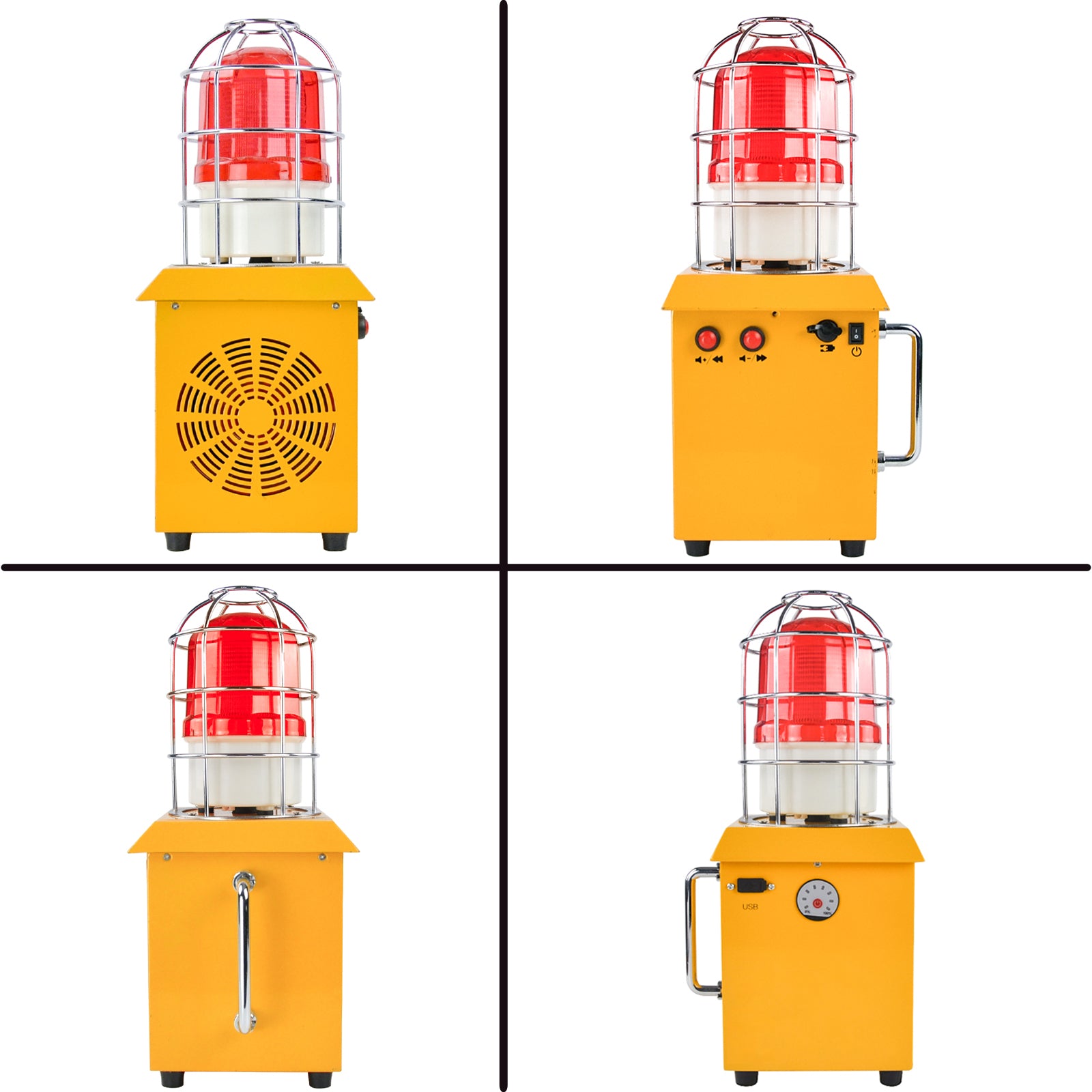 YASONG SLA-1509 Portable Rechargeable Outdoor Alarm Siren 120dB