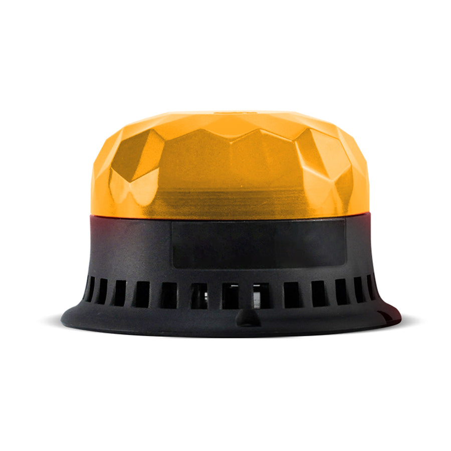 YASONG SLA-090-II 120dB LED Beacon Siren Light, 9 Tones, 4 Flash Modes, DC12V/24V, Magnet/Bolted Base
