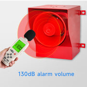 Sirène d'alarme YASONG 45W 130dB IP65 étanche, système d'alarme de sécurité pour environnement bruyant, portée d'alarme d'urgence de 100m SLA-05E