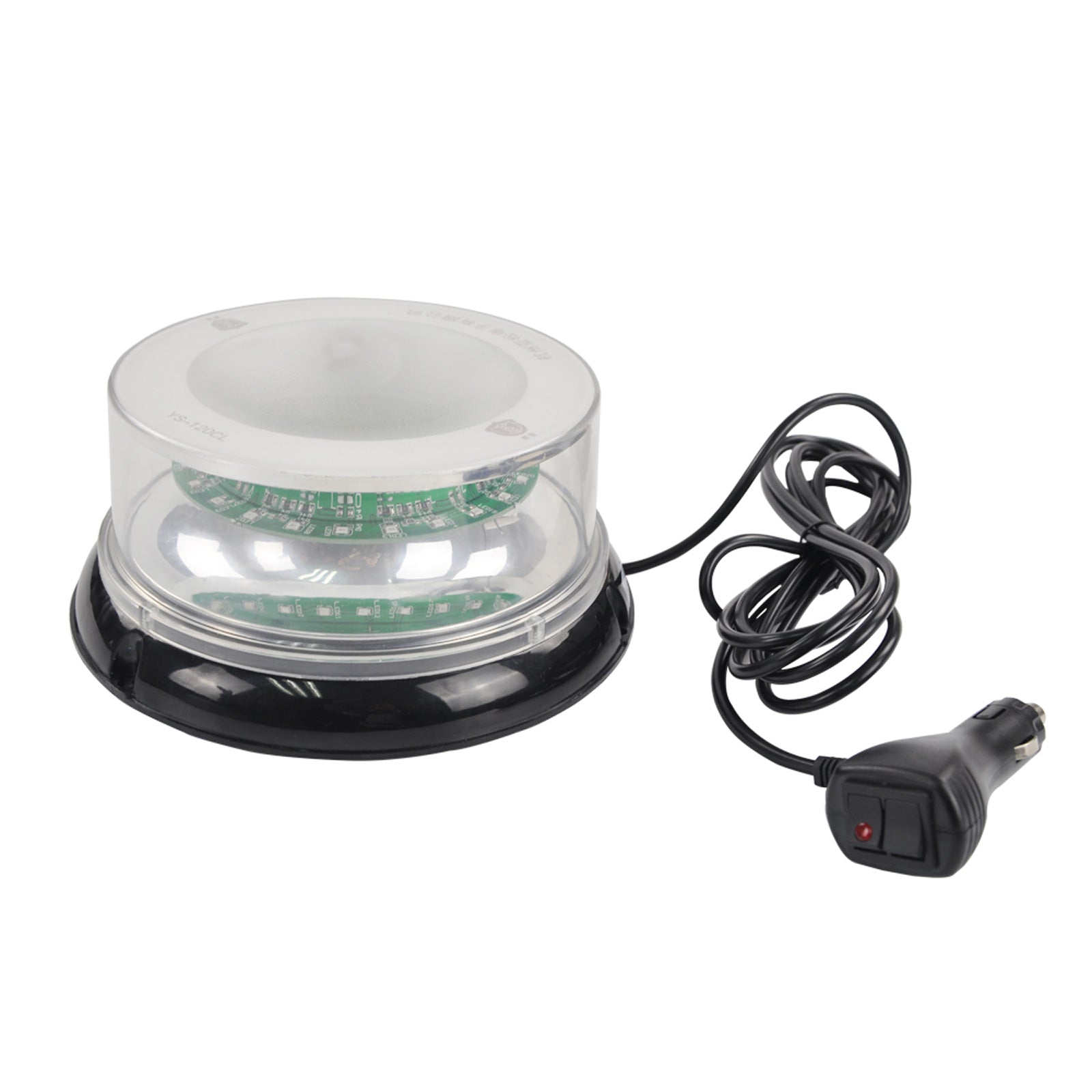 Feux clignotants stroboscopiques pour véhicules, étanches, 4 modes de clignotement, voyant d'avertissement LED pour voiture avec prise allume-cigare DC12V/24V SLA-120CL