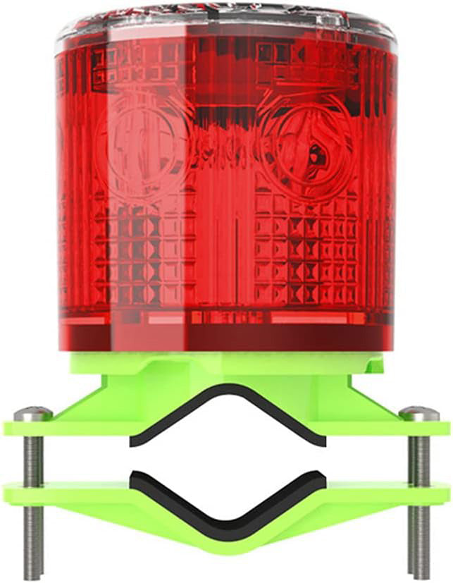 YASONG Solar LED Industrial Strobe Warning Light, IP54 Outdoor Safety Beacon, 6 LEDs, Auto Night Flashing