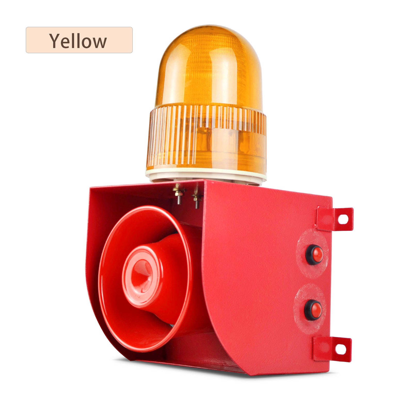 YASONG SLA-01H 120dB Adjustable Industrial Alarm Siren, 25W, 9 Tones, USB Upload, IP65, LED Strobe